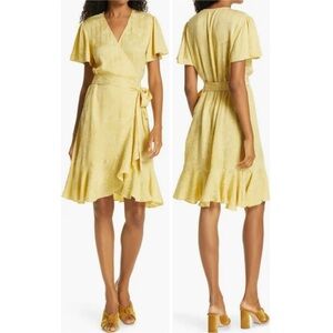 Samsoe Samsoe Adelina Tonal Jasquard Wrap Dress
